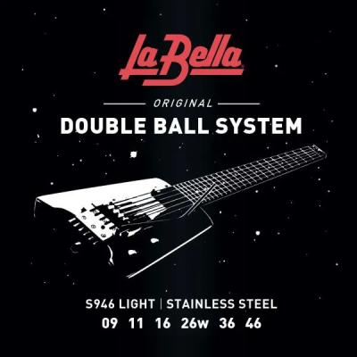 La Bella - S946 Double Ball Electric Flat Wound String Set