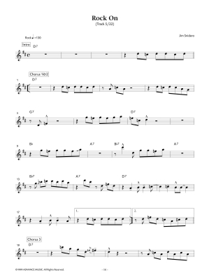 Easy Jazz Conception - Snidero - Tenor Saxophone - Book/Audio Online