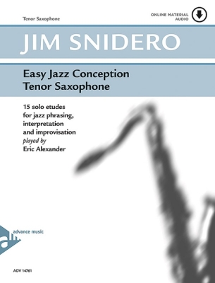 Advance Music - Easy Jazz Conception Snidero Saxophone tnor Livre avec fichiers audio en ligne