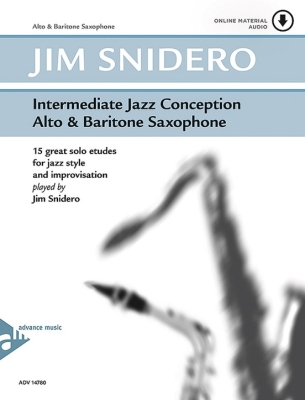 Advance Music - Intermediate Jazz Conception Snidero Saxophone alto et baryton Livre avec fichiers audio en ligne