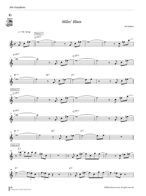 Intermediate Jazz Conception - Snidero - Alto/Baritone Saxophone - Book/Audio Online