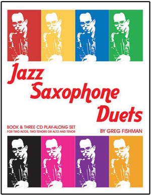 Jazz Saxophone Duets - Fishman - Saxophone - Book/3 CDs