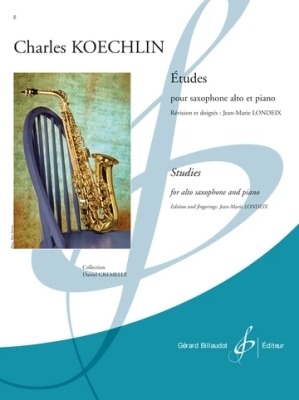 Etudes - Koechlin/Londeix - Alto Saxophone/Piano - Book