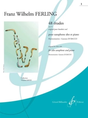 Gerard Billaudot - 48 etudes, op. 31. Volume 1 - Ferling/di Bacco - Alto Saxophone/Piano - Book