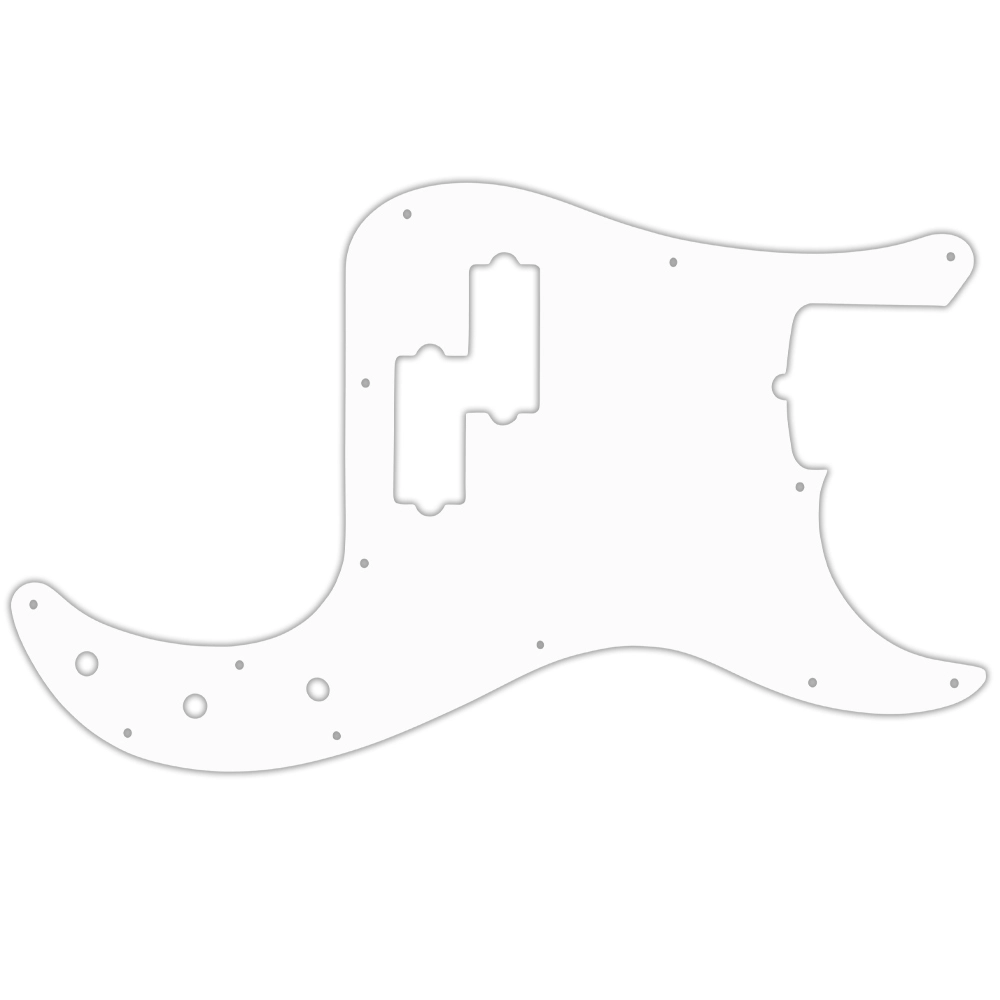 Custom Pickguard for Fender American Performer Precision Bass - White/Black/White