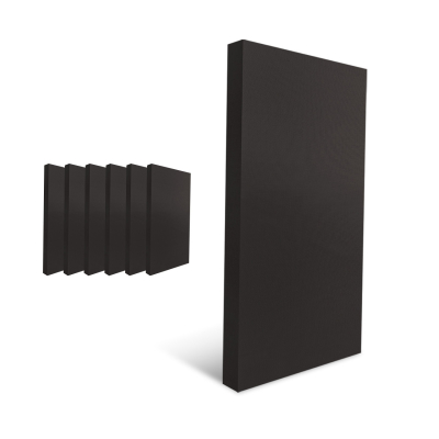 DIY Panel Kit with 4\'\' Mineral Fabric - Black (6-Pack)