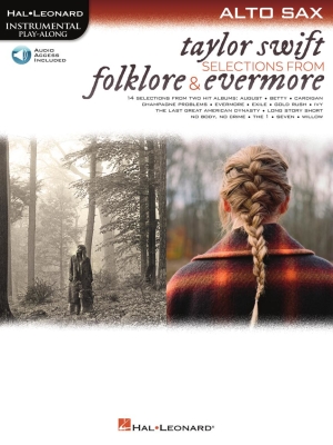 Hal Leonard - TaylorSwift: slections de Folklore&Evermore: accompagnement instrumental Saxophone alto Livre avec fichiers audio en ligne