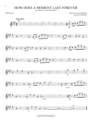 Favorite Disney Songs: Instrumental Play-Along - Tenor Saxophone - Book/Audio Online