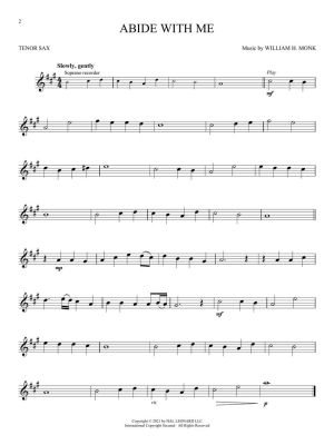 Peaceful Hymns for Tenor Sax: Instrumental Play-Along Saxophone alto Livre avec fichiers audio en ligne