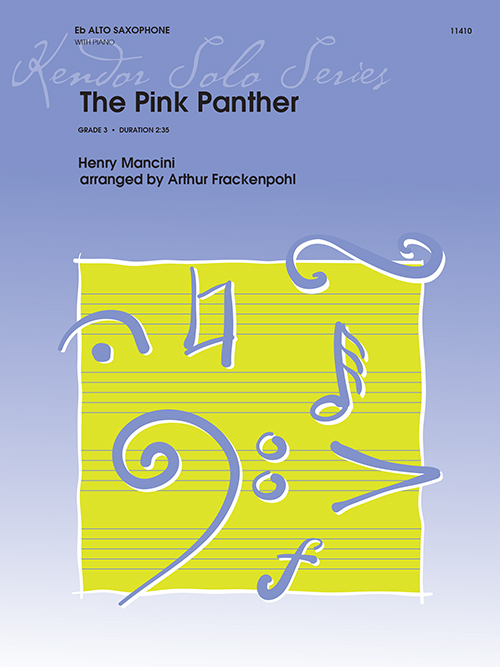 The Pink Panther - Mancini/Frackenpohl - Alto Saxophone/Piano - Sheet Music