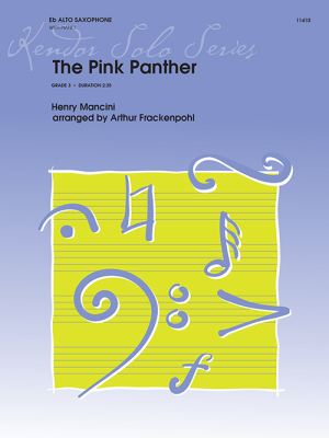 Kendor Music Inc. - The Pink Panther Mancini, Frackenpohl Saxophone alto et piano Partition individuelle