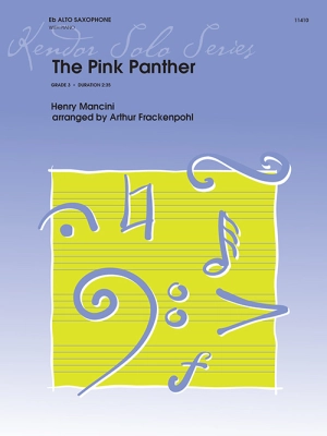 Kendor Music Inc. - The Pink Panther - Mancini/Frackenpohl - Alto Saxophone/Piano - Sheet Music