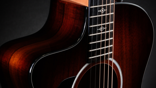224ce-K DLX Grand Auditorium Koa Acoustic/Electric Guitar with Hardshell Case - Left-Handed
