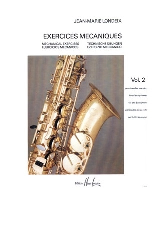 Exercices mecaniques Vol.2 - Londeix - Saxophone - Book