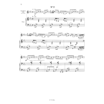 Tango - Etudes (6) ou Etudes tanguistiques - Piazzolla - Alto Saxophone/Piano - Book