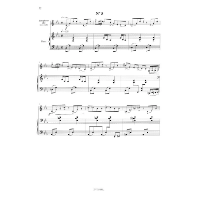 Tango - Etudes (6) ou Etudes tanguistiques - Piazzolla - Alto Saxophone/Piano - Book