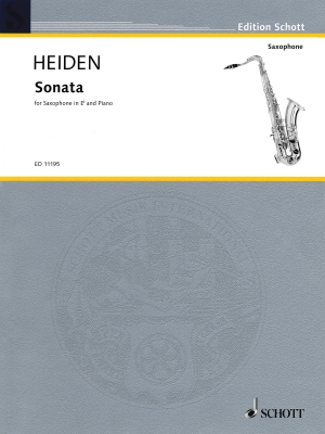 Schott - Sonata Heiden Saxophone alto et piano Partition individuelle