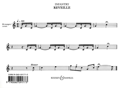 Last Post and Reveille - Bb Trumpet/Cornet, Eb Cavalry Trumpet - Card