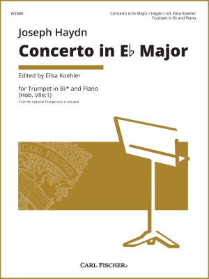Carl Fischer - Concerto en mibmol majeur, Hob. VIIe:1 Haydn, Koehler Trompette et piano Partition individuelle