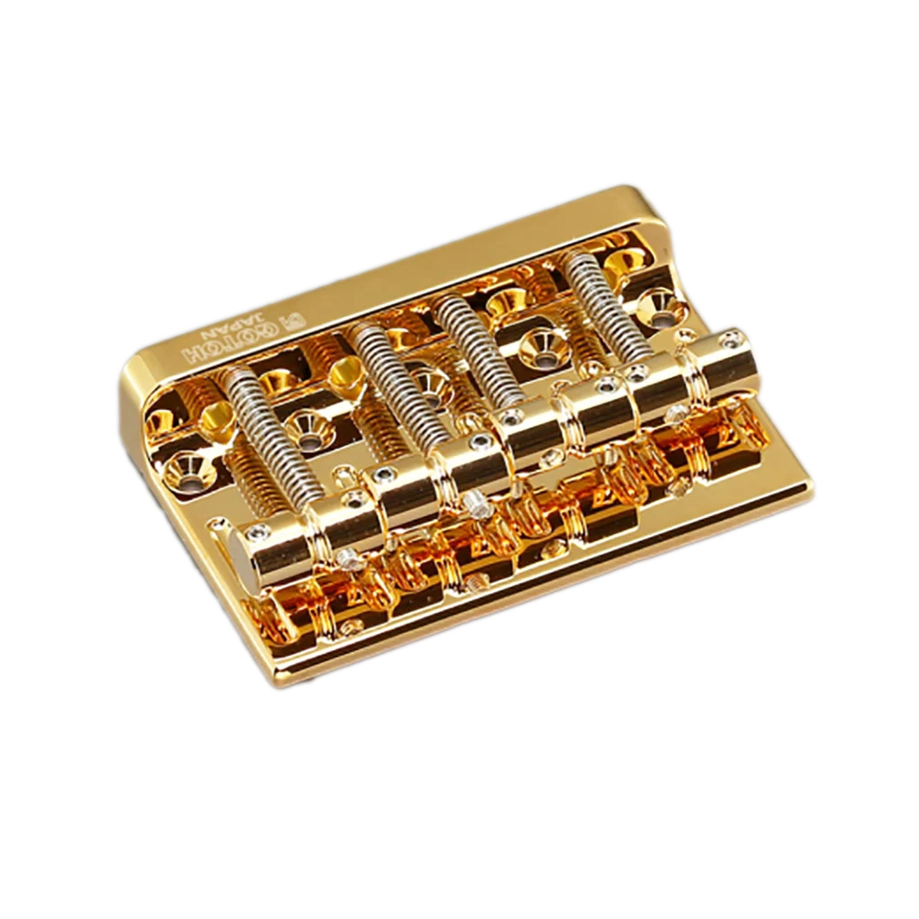 Gotoh 4-String Bass Bridge - Gold