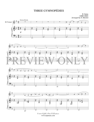 Three Gymnopedies - Satie - Trumpet/Piano - Book