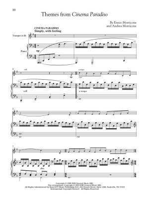 Movie Themes for Classical Players  Trumpet/Piano - Book/Audio Online