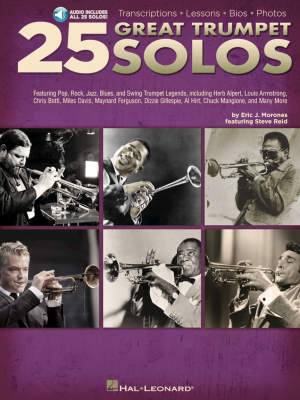 Hal Leonard - 25Great Trumpet Solos Morones Trompette Livre avec fichiers audio en ligne