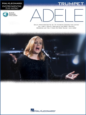 Adele: Instrumental Play-Along Trompette Livre avec fichiers audio en ligne