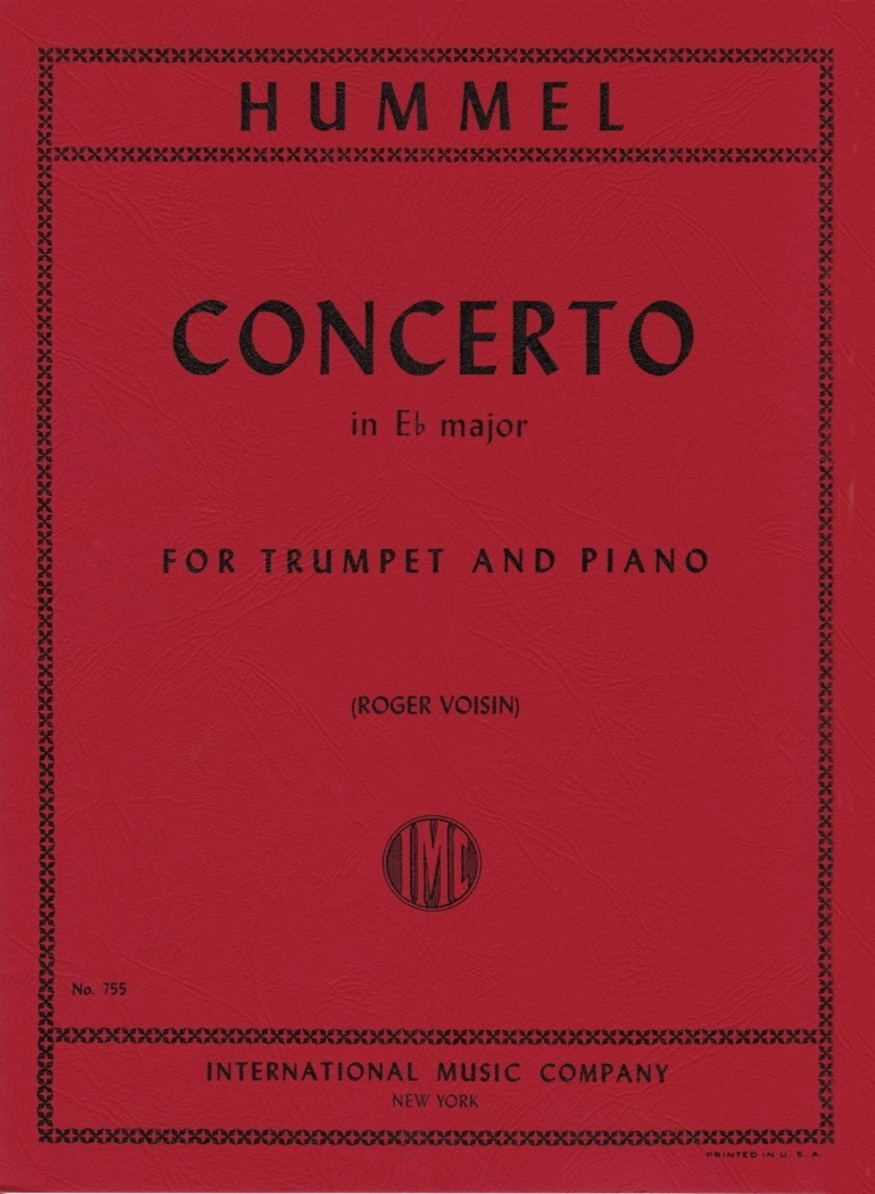 Concerto in Eb major - Hummell/Voisin - Trumpet/Piano - Sheet Music