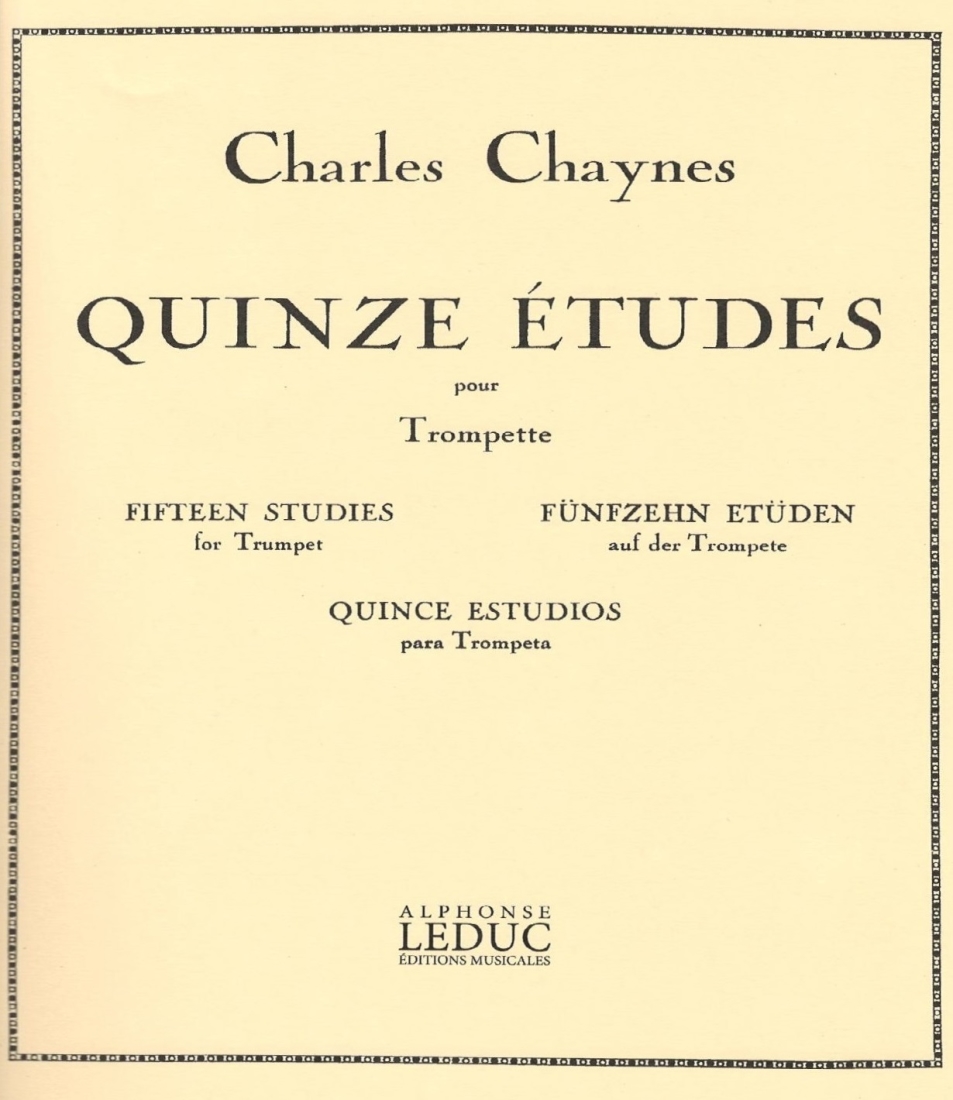 Fifteen Studies For Trumpet - Chaynes - Trumpet - Book