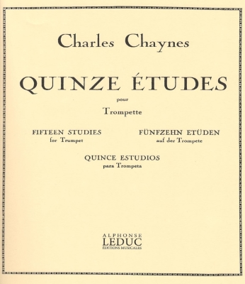 Alphonse Leduc - Quinze tudes pour trompette Chaynes Trompette Livre