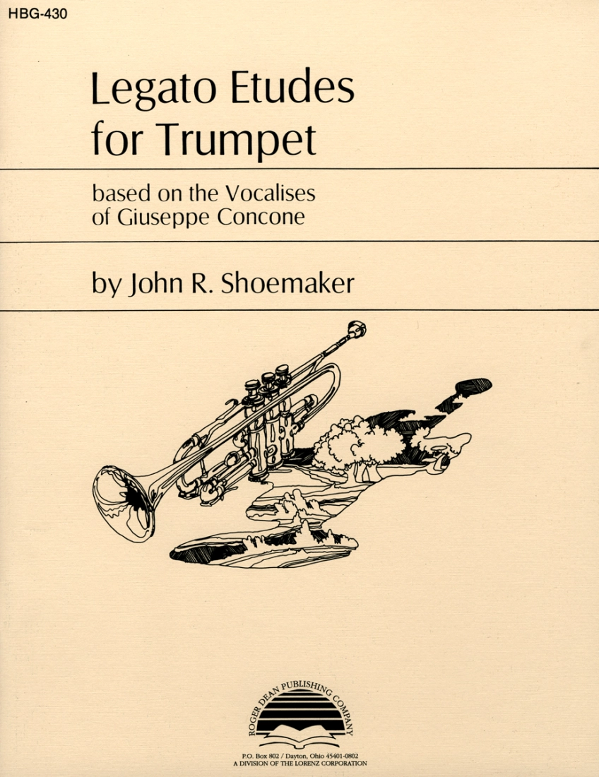 Legato Etudes for Trumpet - Concone/Shoemaker - Trumpet - Book