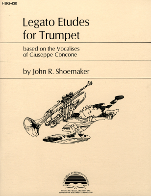 The Lorenz Corporation - Legato Etudes for Trumpet - Concone/Shoemaker - Trumpet - Book