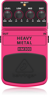 HM300 Heavy Metal Distortion Effects Pedal