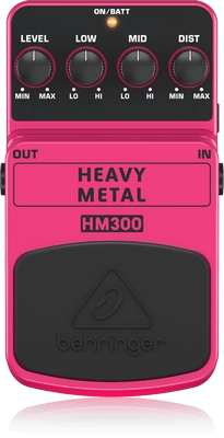 HM300 Heavy Metal Distortion Effects Pedal