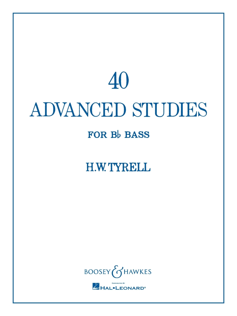 40 Advanced Studies for Bb Bass/Tuba (B.C.) - Tyrell - Tuba - Book