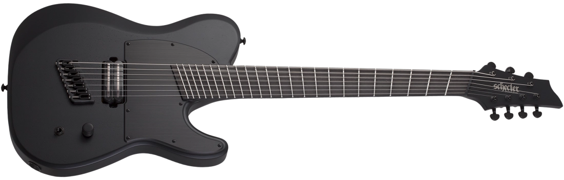 PT-7 MS Black Ops 7-String Electric Guitar - Satin Black Open Pore