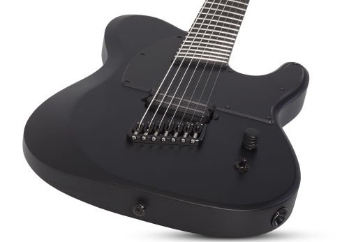 PT-7 MS Black Ops 7-String Electric Guitar - Satin Black Open Pore