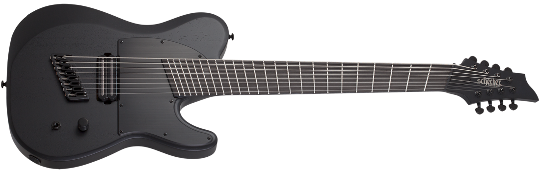PT-8 MS Black Ops 8-String Electric Guitar - Satin Black Open Pore