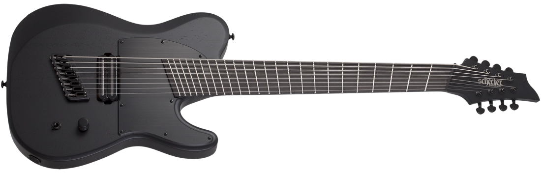 PT-8 MS Black Ops 8-String Electric Guitar - Satin Black Open Pore