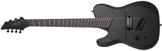 Schecter - PT-7 MS Black Ops 7-String Electric Guitar, Left-Handed - Satin Black Open Pore