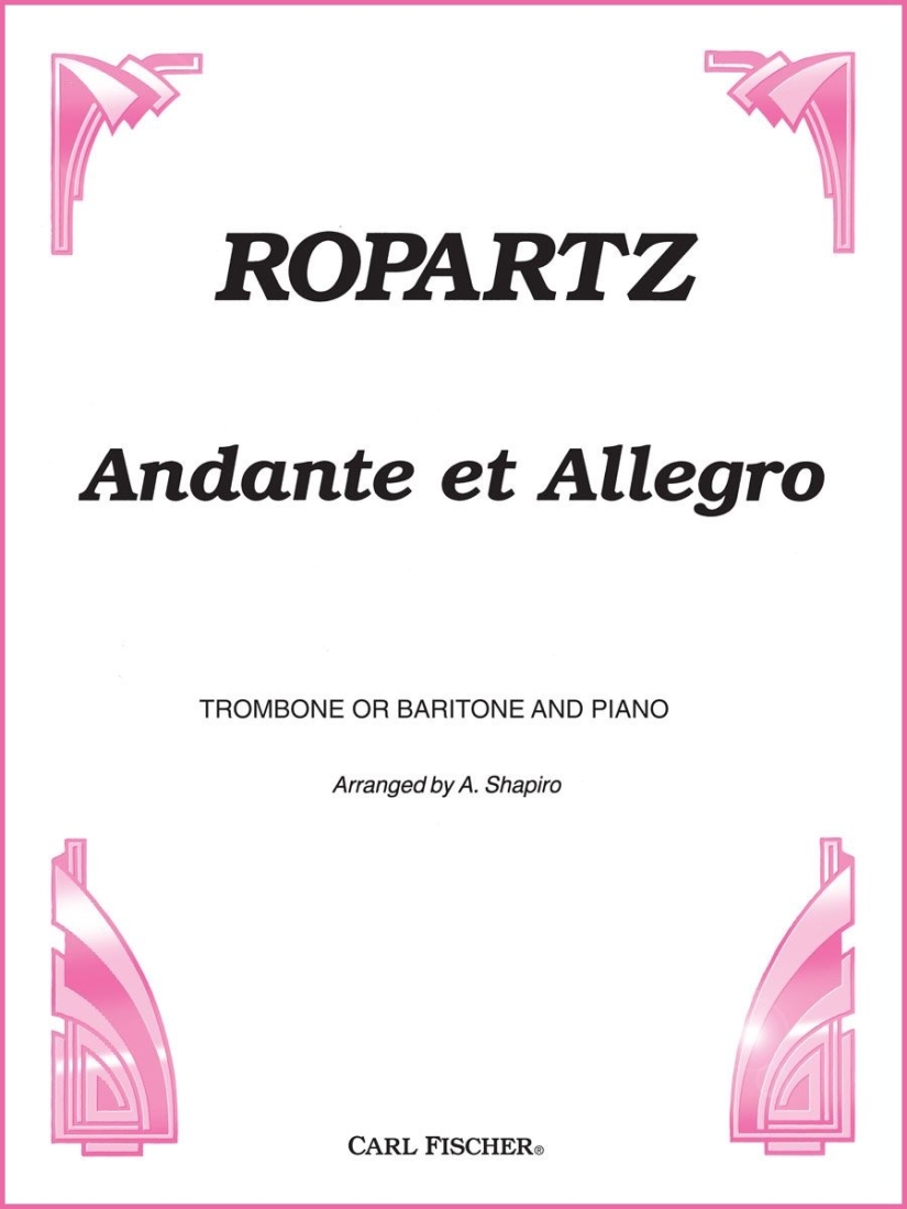 Andante et Allegro - Ropartz/Shapiro - Trombone/Piano - Sheet Music