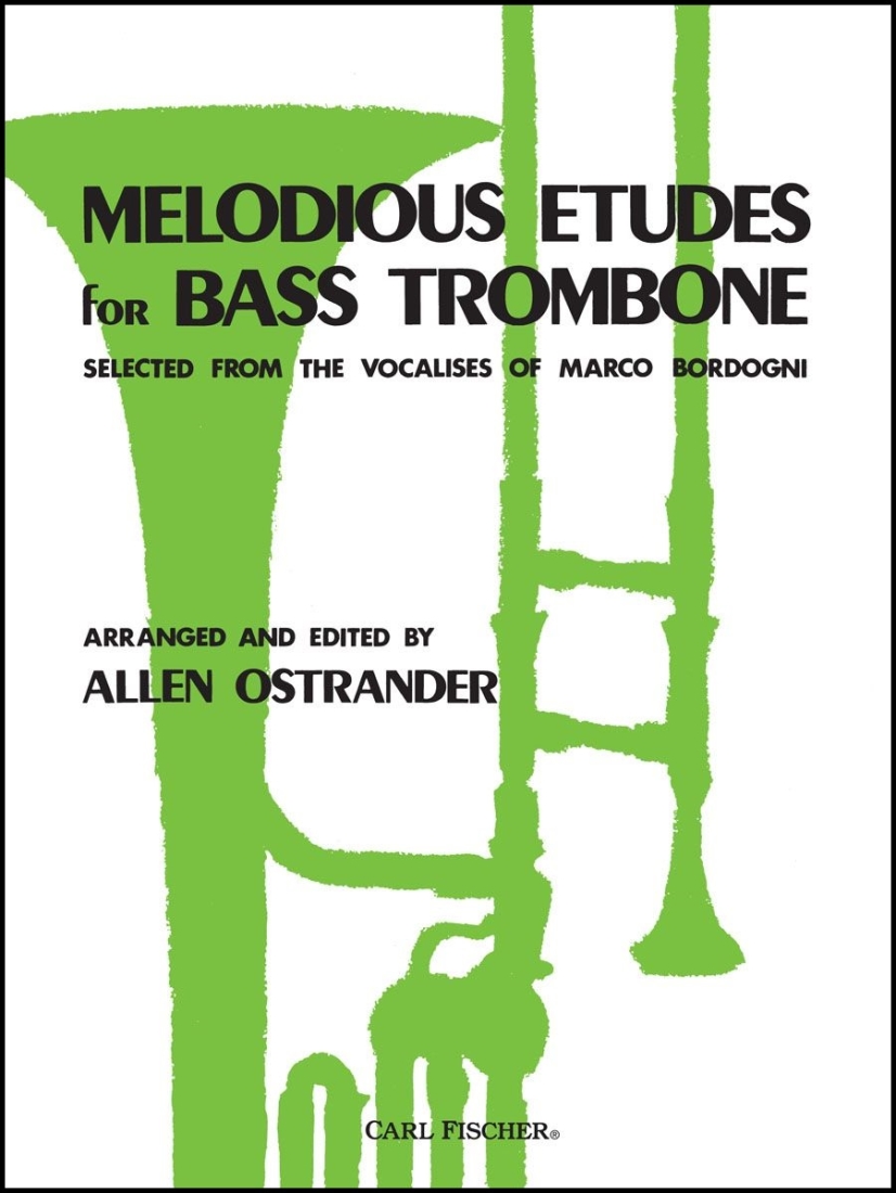 Melodious Etudes for Bass Trombone - Bordogni/Ostrander - Bass Trombone - Book