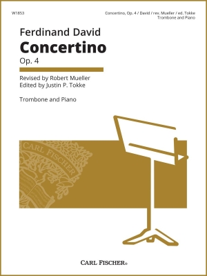 Carl Fischer - Concertino opus4 David, Mueller, Tokke Trombone et piano Partition individuelle