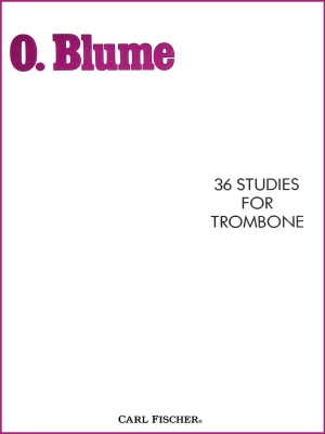 Carl Fischer - 36 tudes pour trombone Blume, Fink Trombone Livre