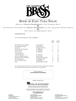 Canadian Brass Book of Easy Tuba Solos - Daellenbach - Tuba/Piano - Book/Audio Online