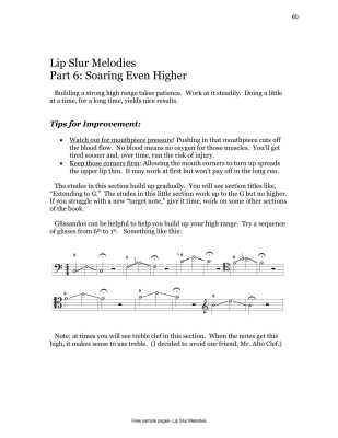 Lip Slur Melodies - Edwards - Trombone - Book