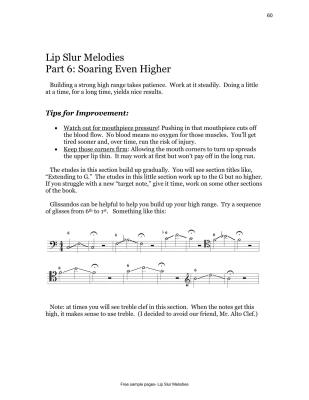 Lip Slur Melodies - Edwards - Trombone - Book