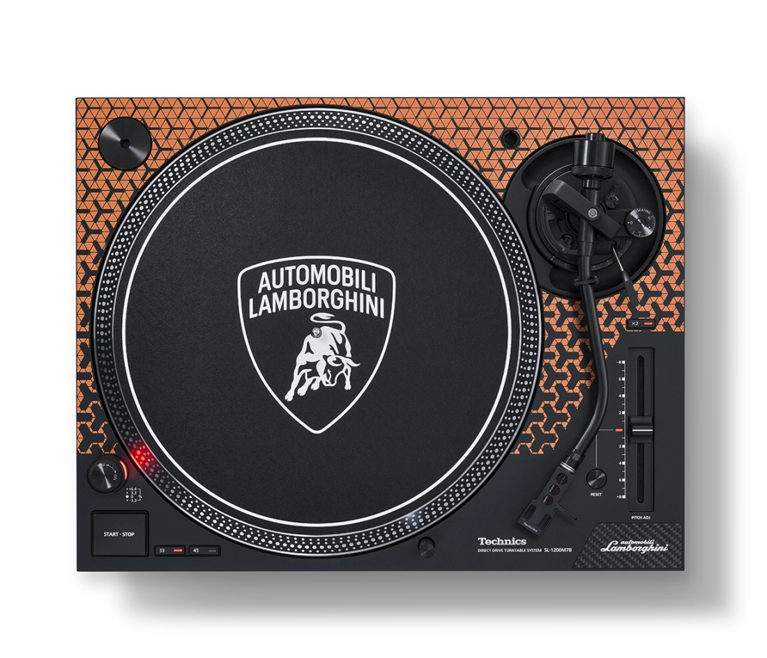 Special Edition Lamborghini Turntable with Coreless Direct Drive Motor - Orange