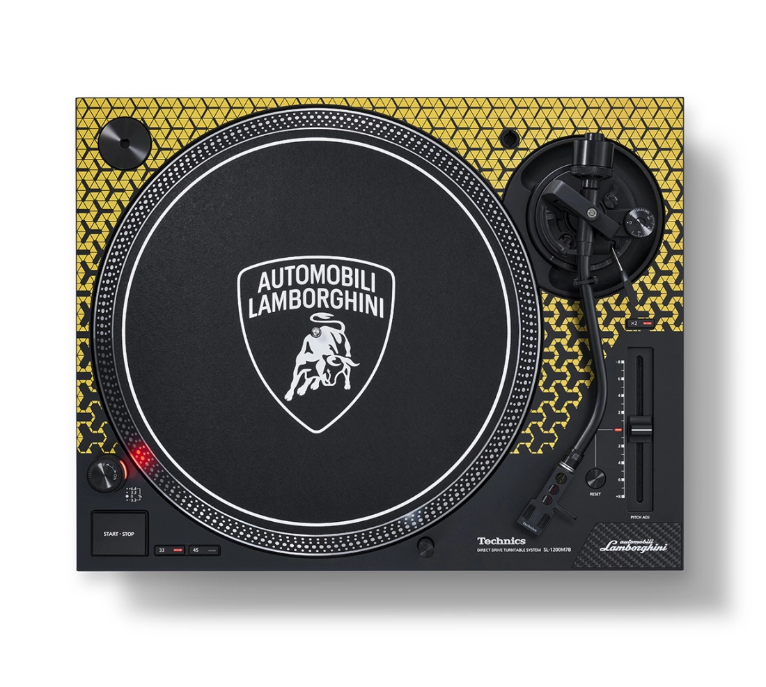 Special Edition Lamborghini Turntable with Coreless Direct Drive Motor - Yellow